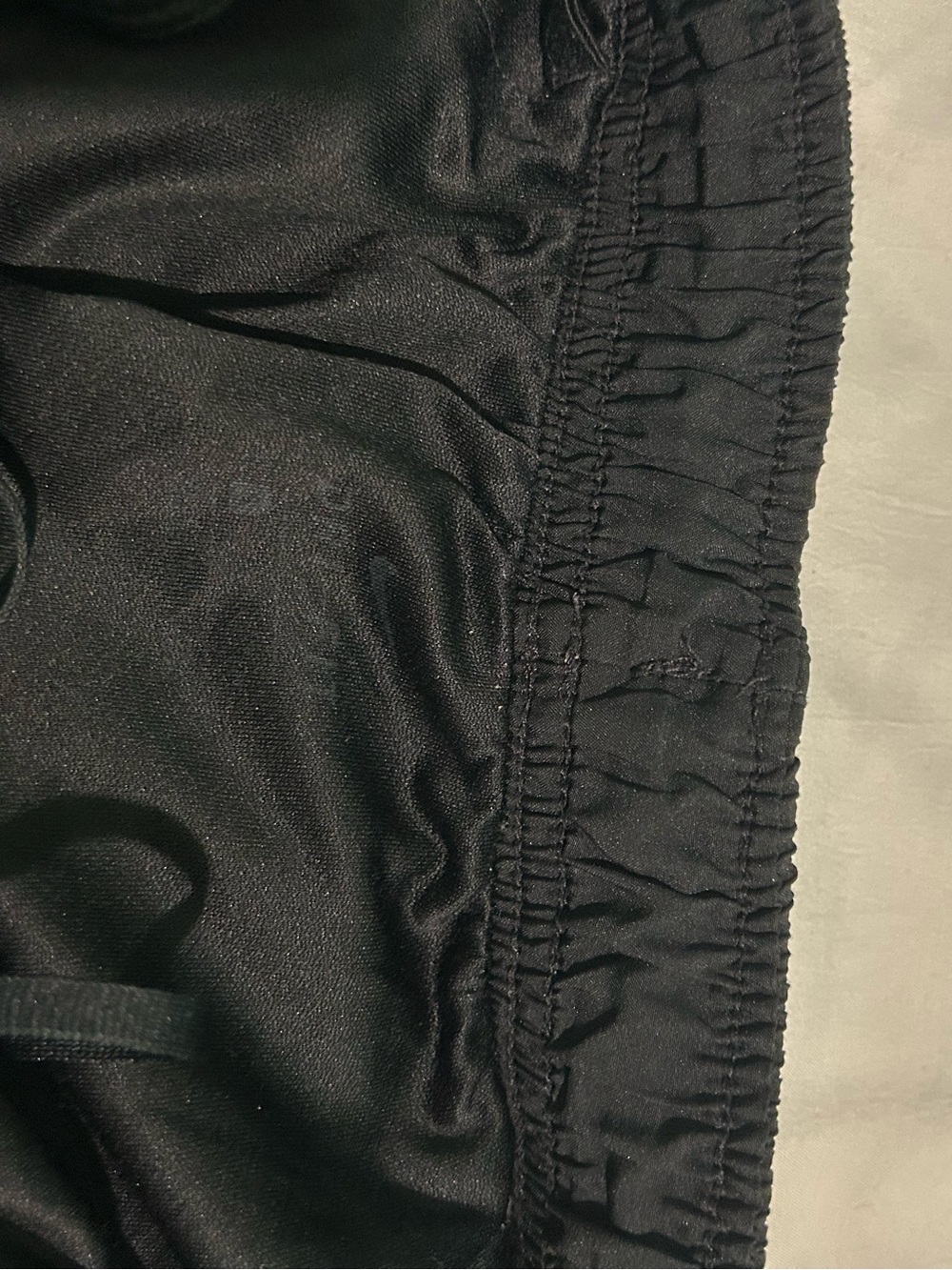 Nike Women’s Black Athletic Shorts with White Piping - Picture 2 of 2